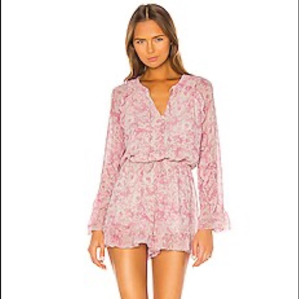 Allsaints Flora Rosa playsuit